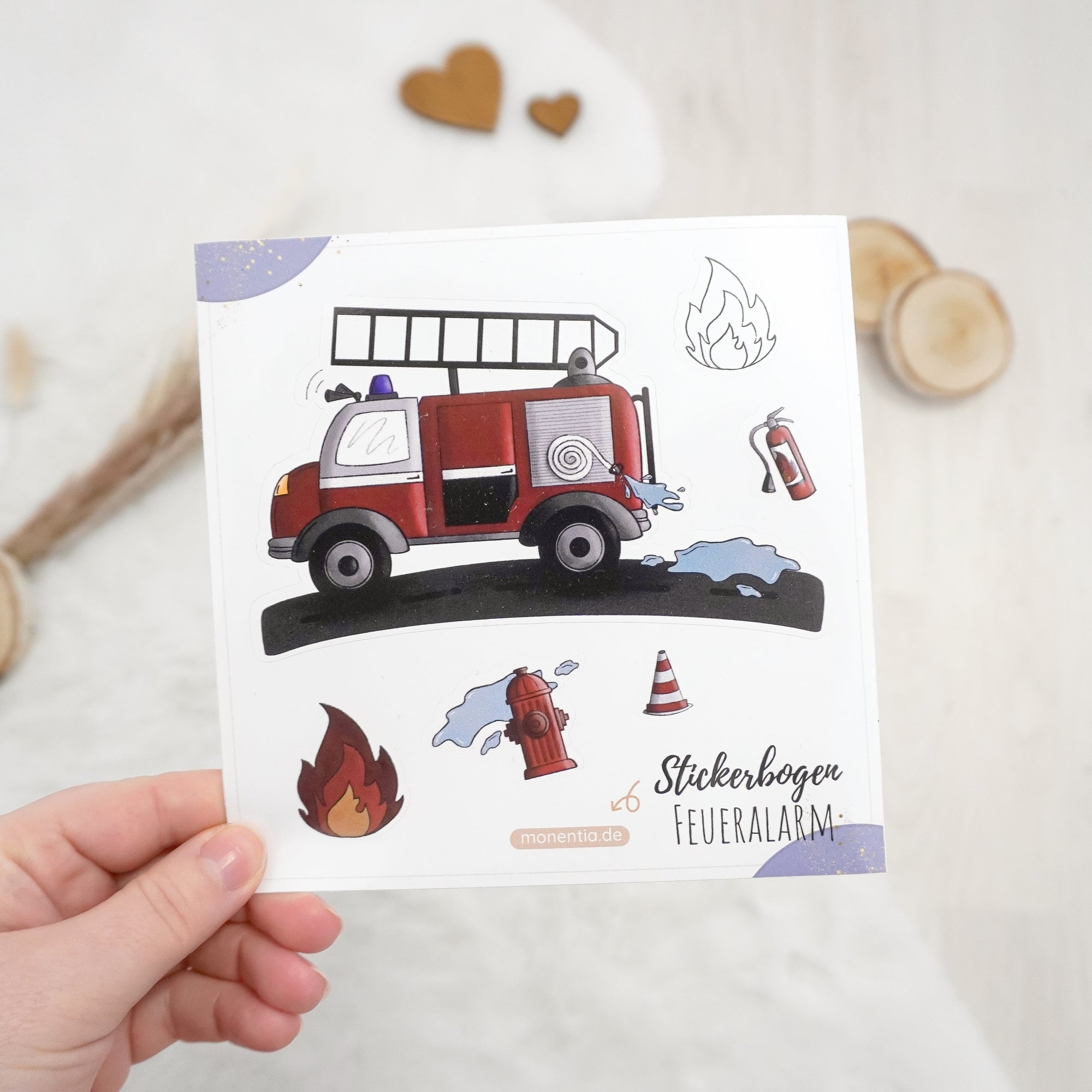 Spülmaschinenfeste Sticker - Feueralarm