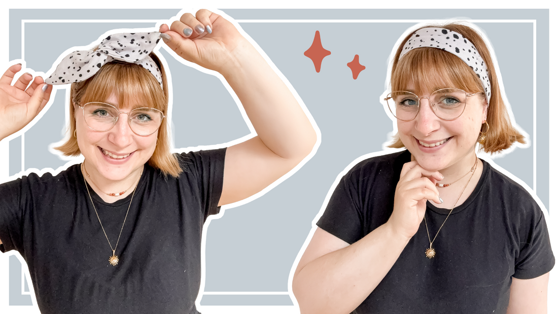 5-Minuten-Nähidee: Haarband mit Draht selber nähen – perfekt für Anfänger & Stoffreste