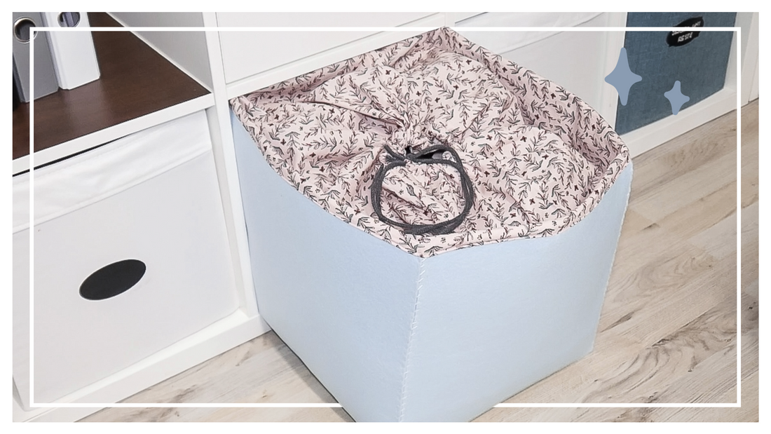 Ikea Hack: Ordnungsbox fürs Kallax Regal nähen