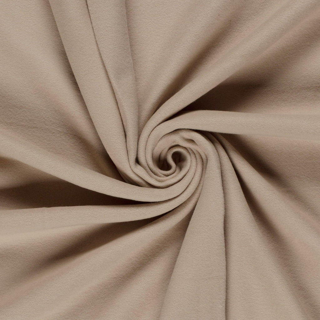 Baumwoll-Fleece - Beige