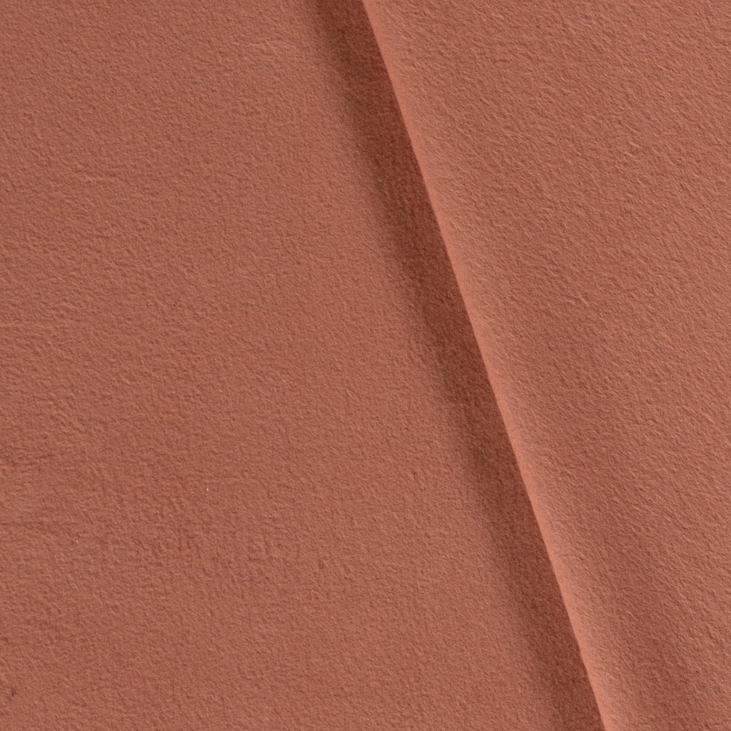 Baumwoll-Fleece - Rotbraun