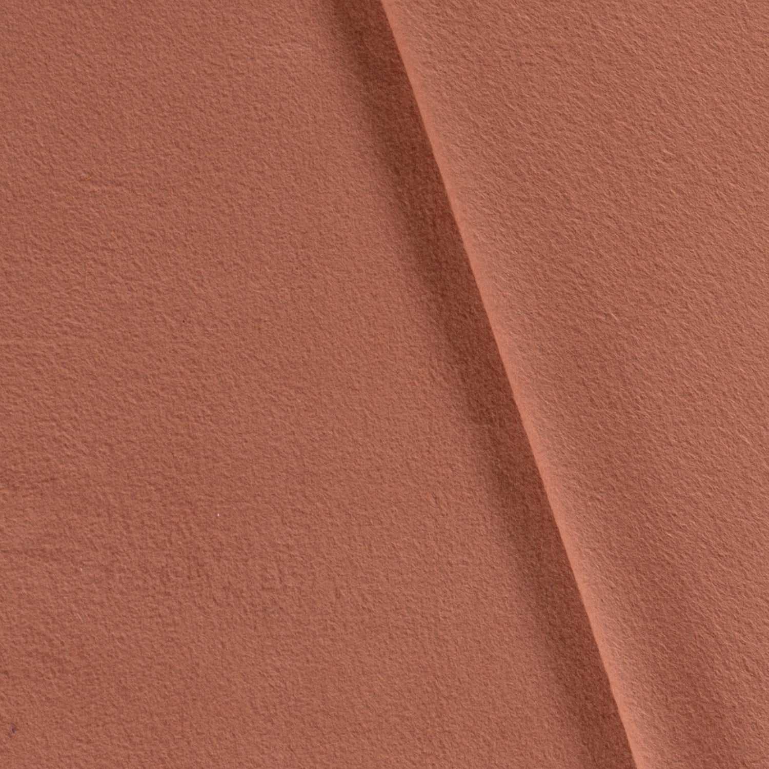 Baumwoll-Fleece - Rotbraun