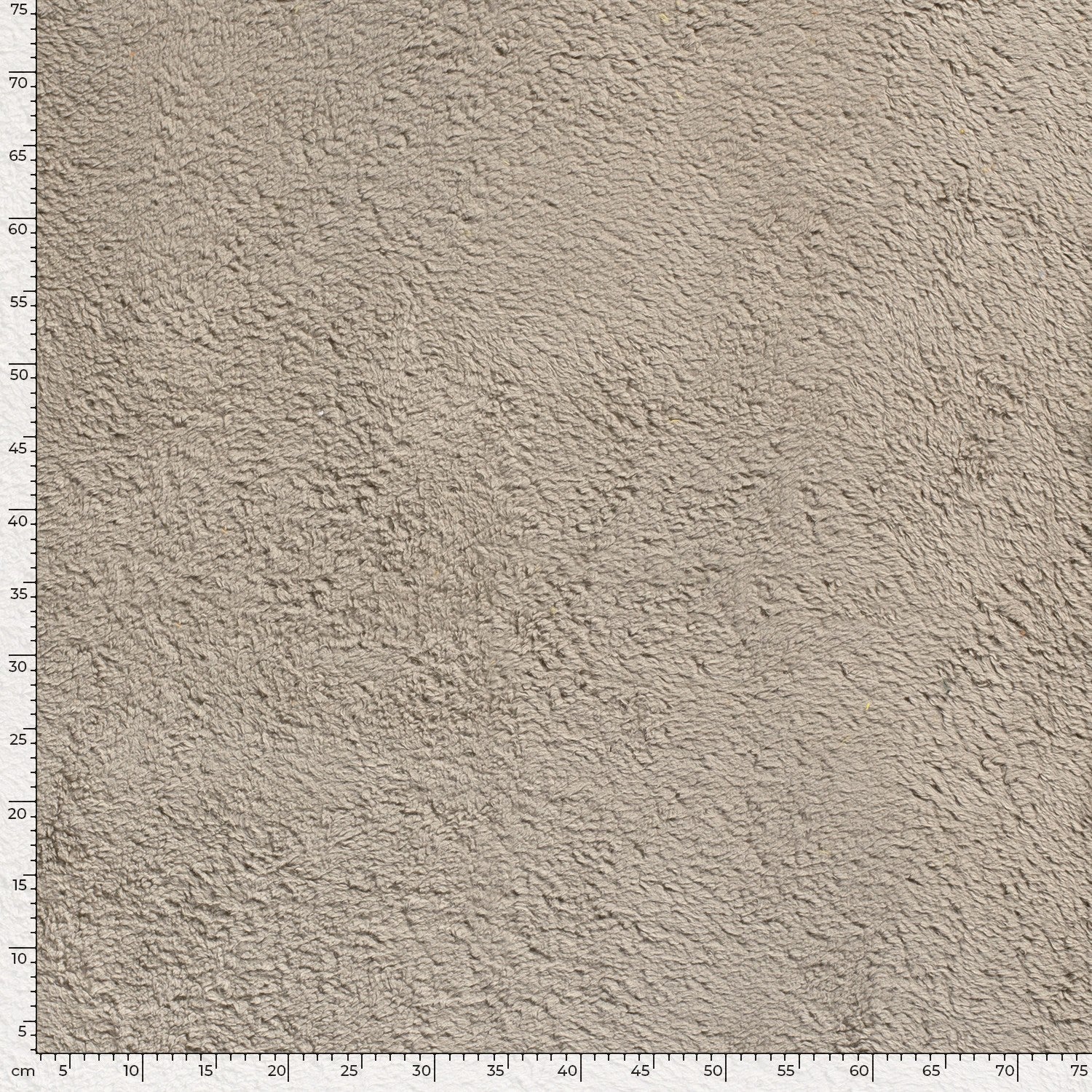 Baumwoll-Teddyplüsch Beige
