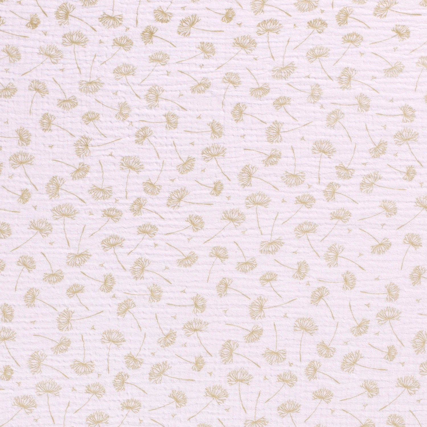 Musselin Weiß - Pusteblumen