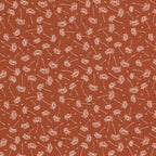 Musselin Rostorange - Pusteblumen