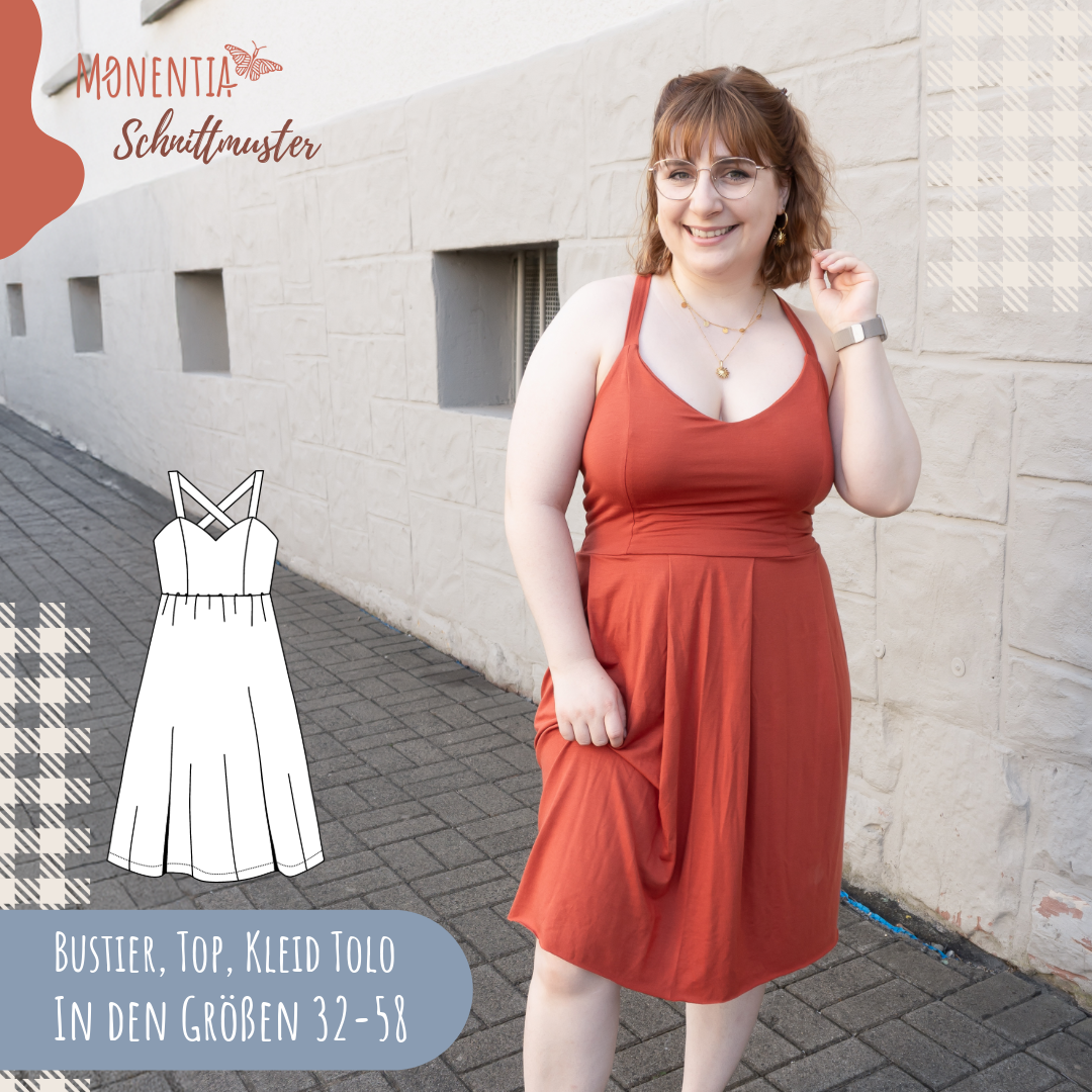 Schnittmuster Bustier, Top & Kleid Tolo