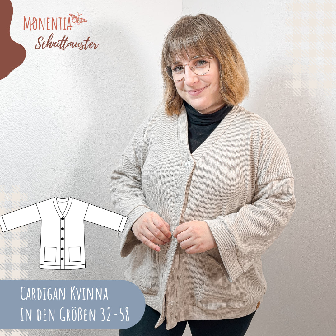 Schnittmuster Cardigan Kvinna