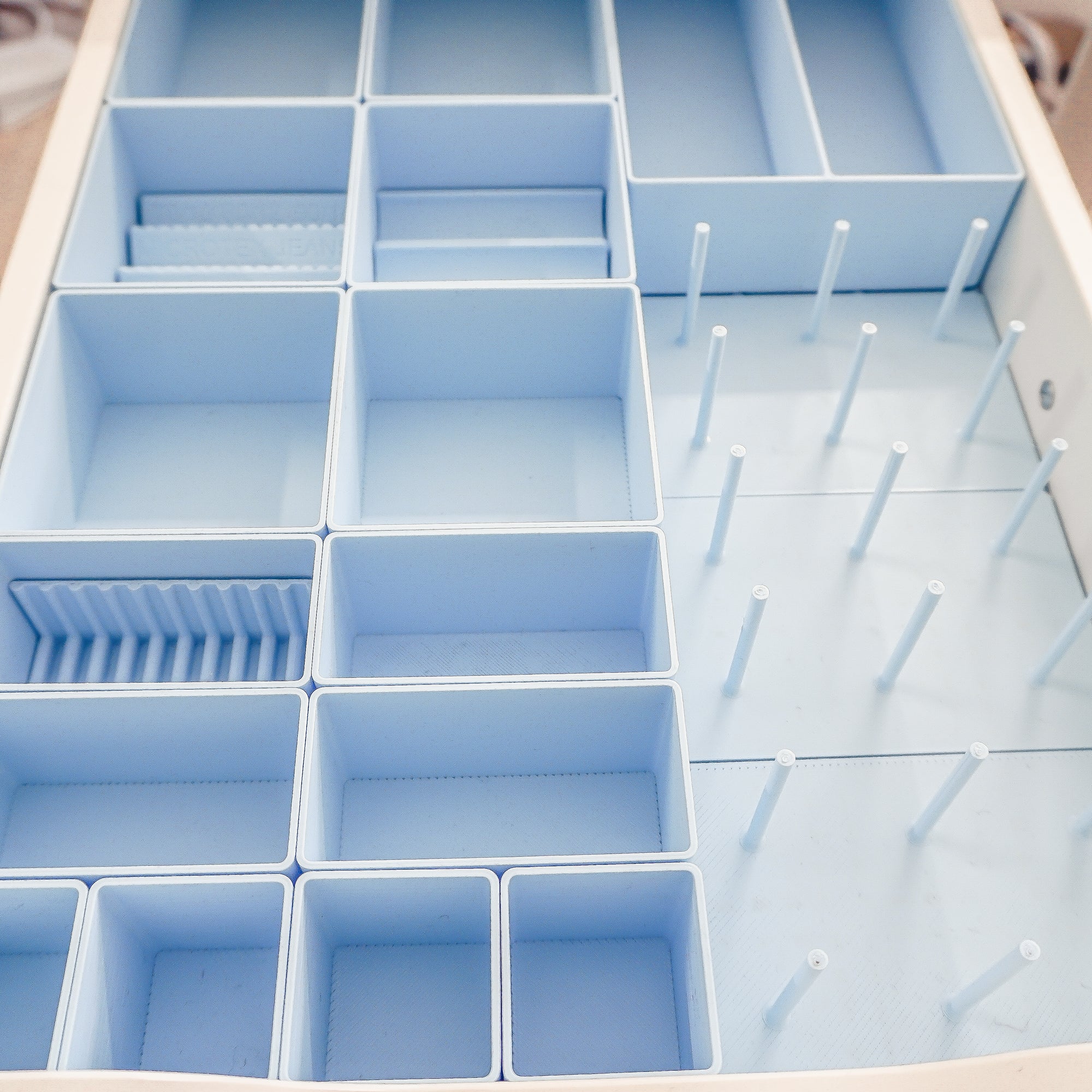 Set L Blau – Schubladen-Organizer für Ikea Alex
