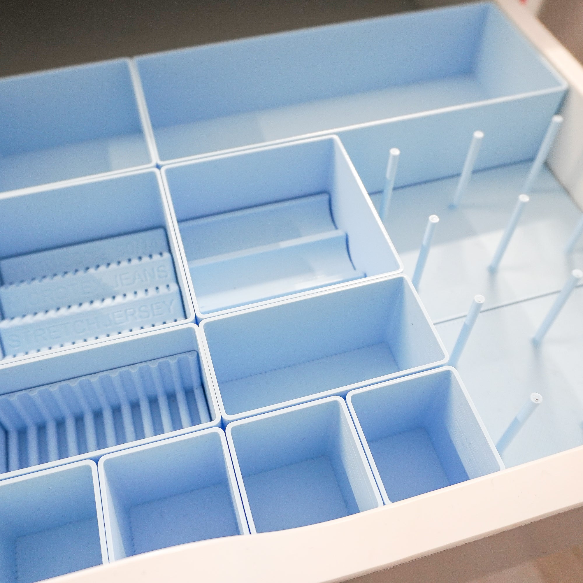 Set M Blau – Schubladen-Organizer für Ikea Alex