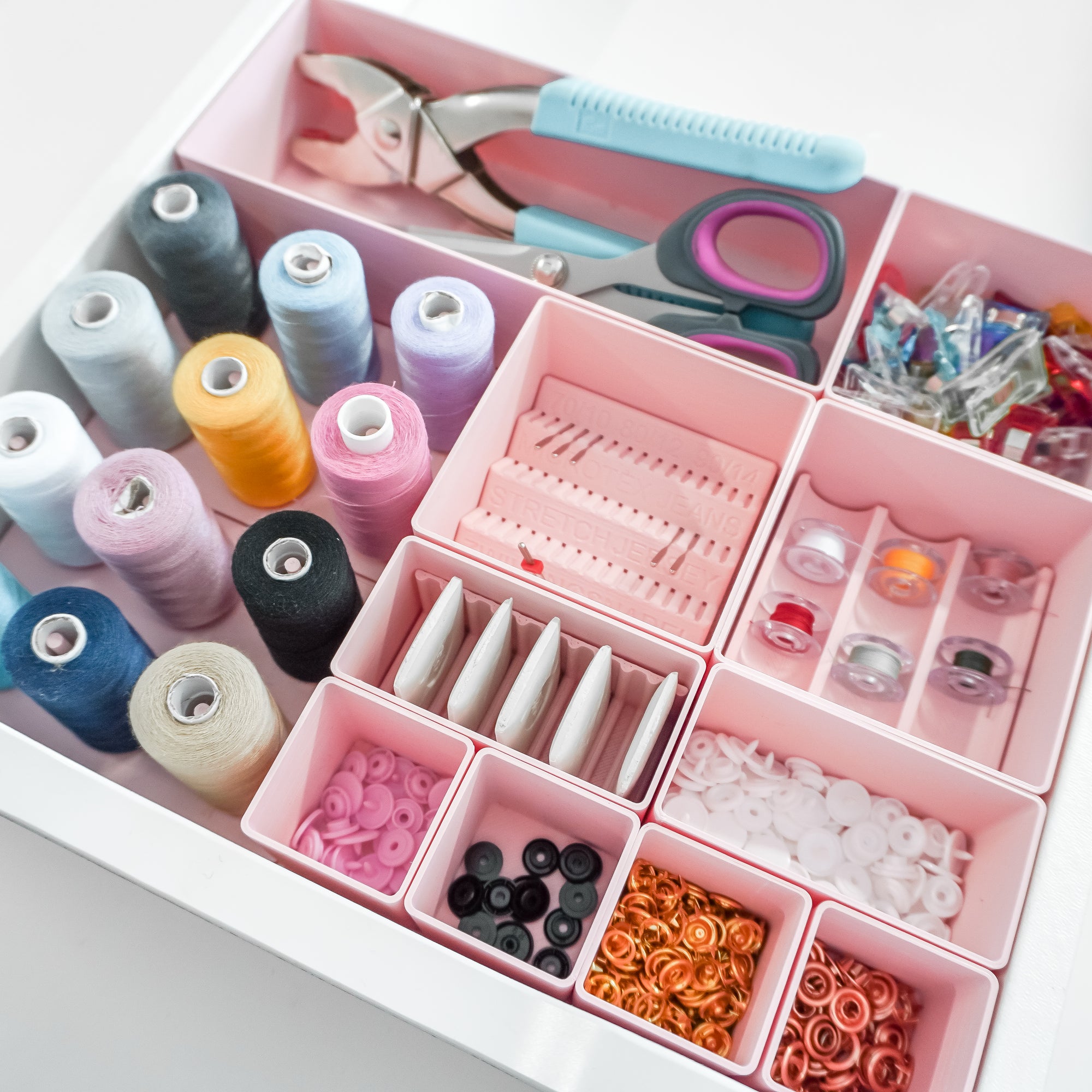 Set M Rosa – Schubladen-Organizer für Ikea Alex