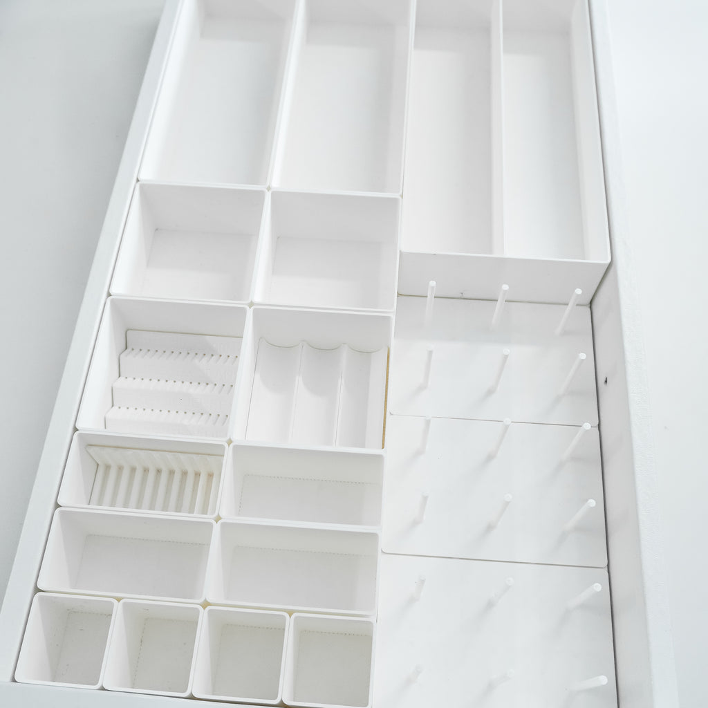 Set L Weiß – Schubladen-Organizer für Ikea Alex