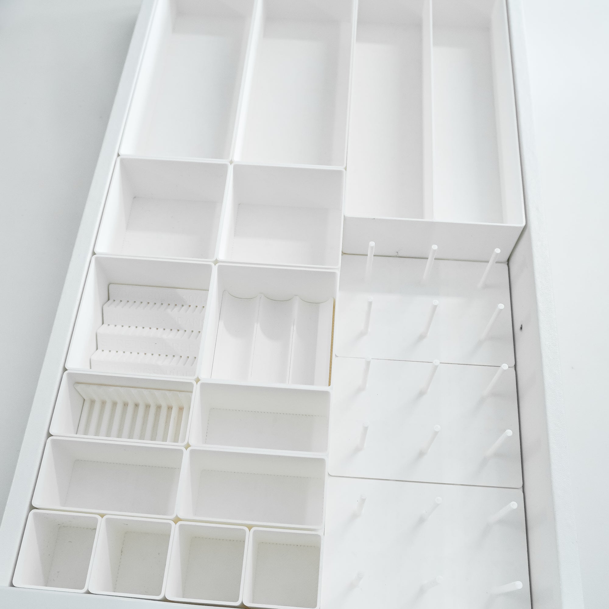 Set L Weiß – Schubladen-Organizer für Ikea Alex