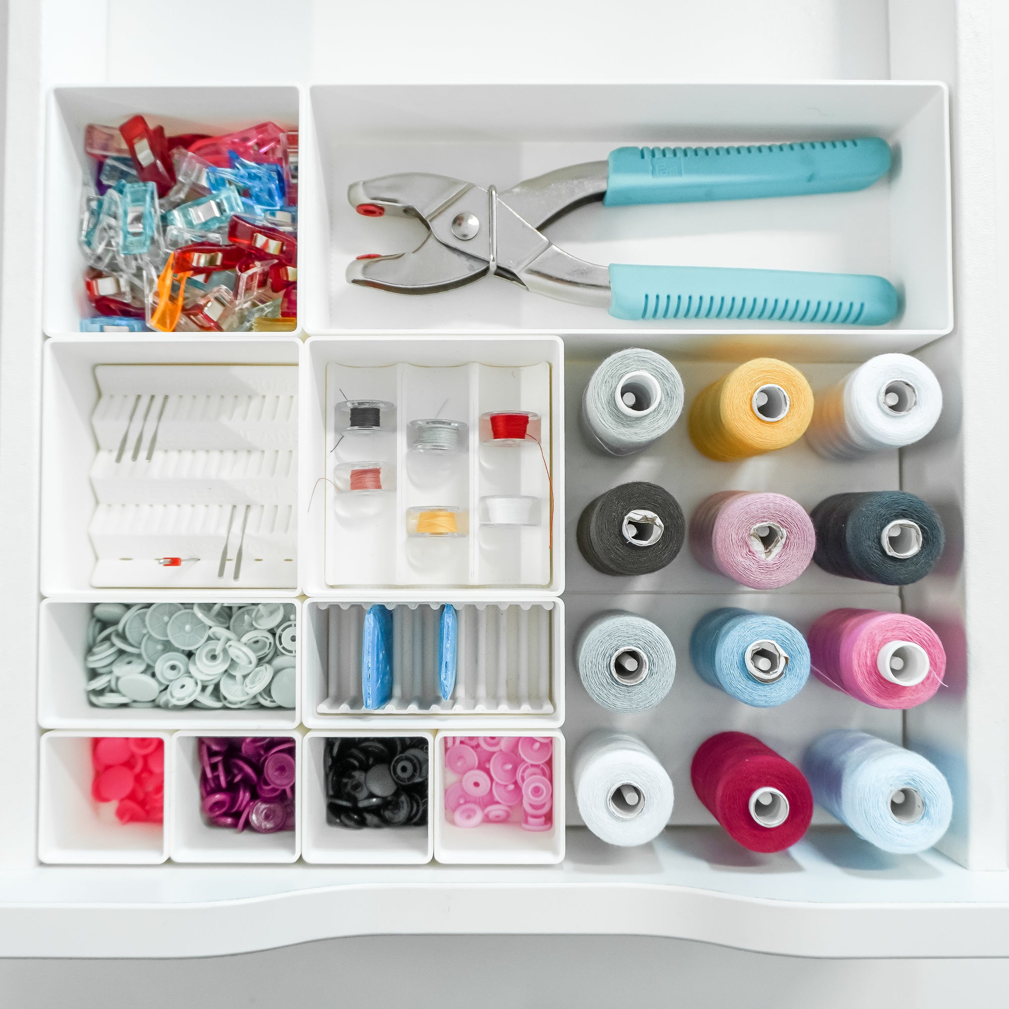 Set M Weiß – Schubladen-Organizer für Ikea Alex