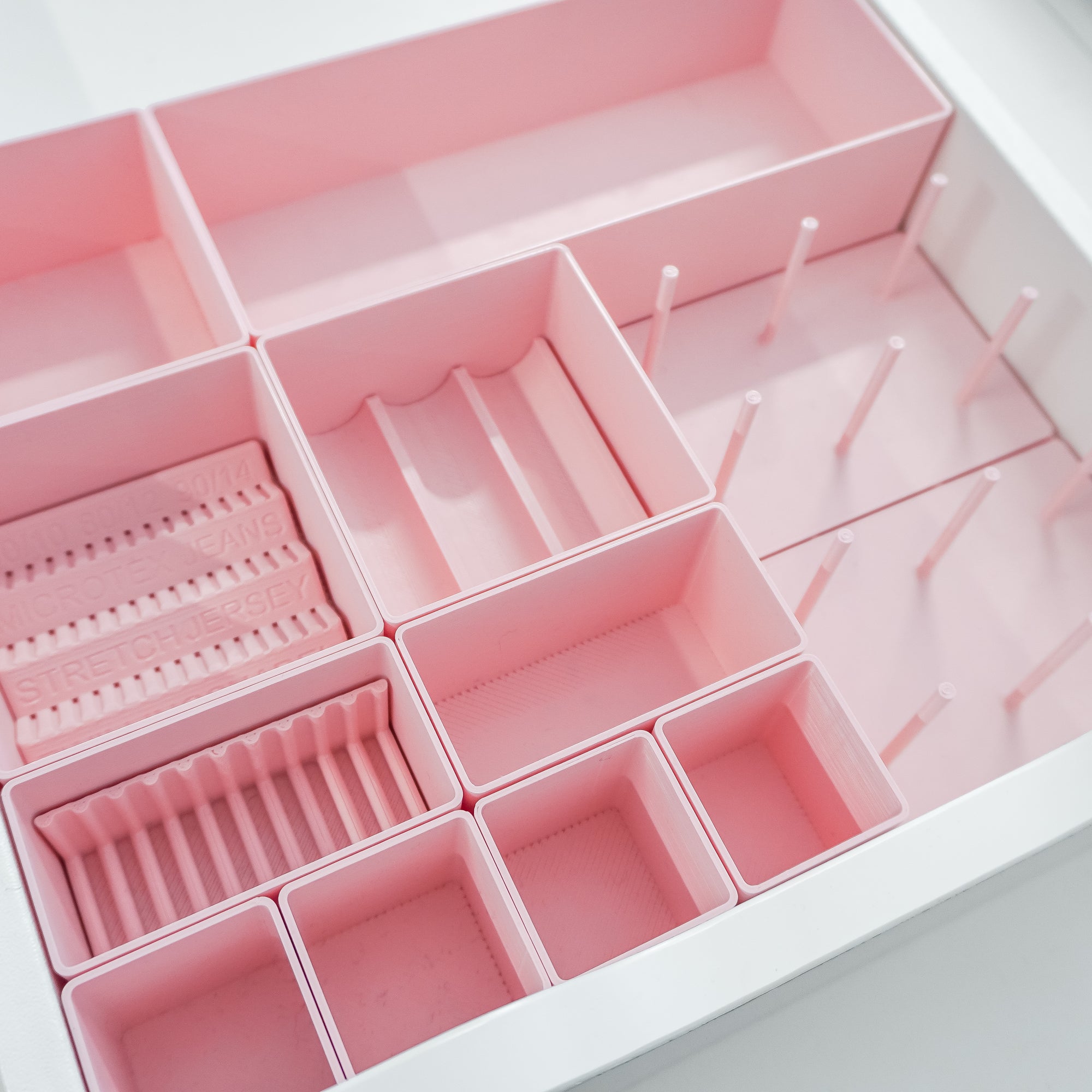 Set M Rosa – Schubladen-Organizer für Ikea Alex