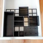 Set S Schwarz – Schubladen-Organizer für Ikea Alex