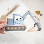 Bügelbild - Bagger