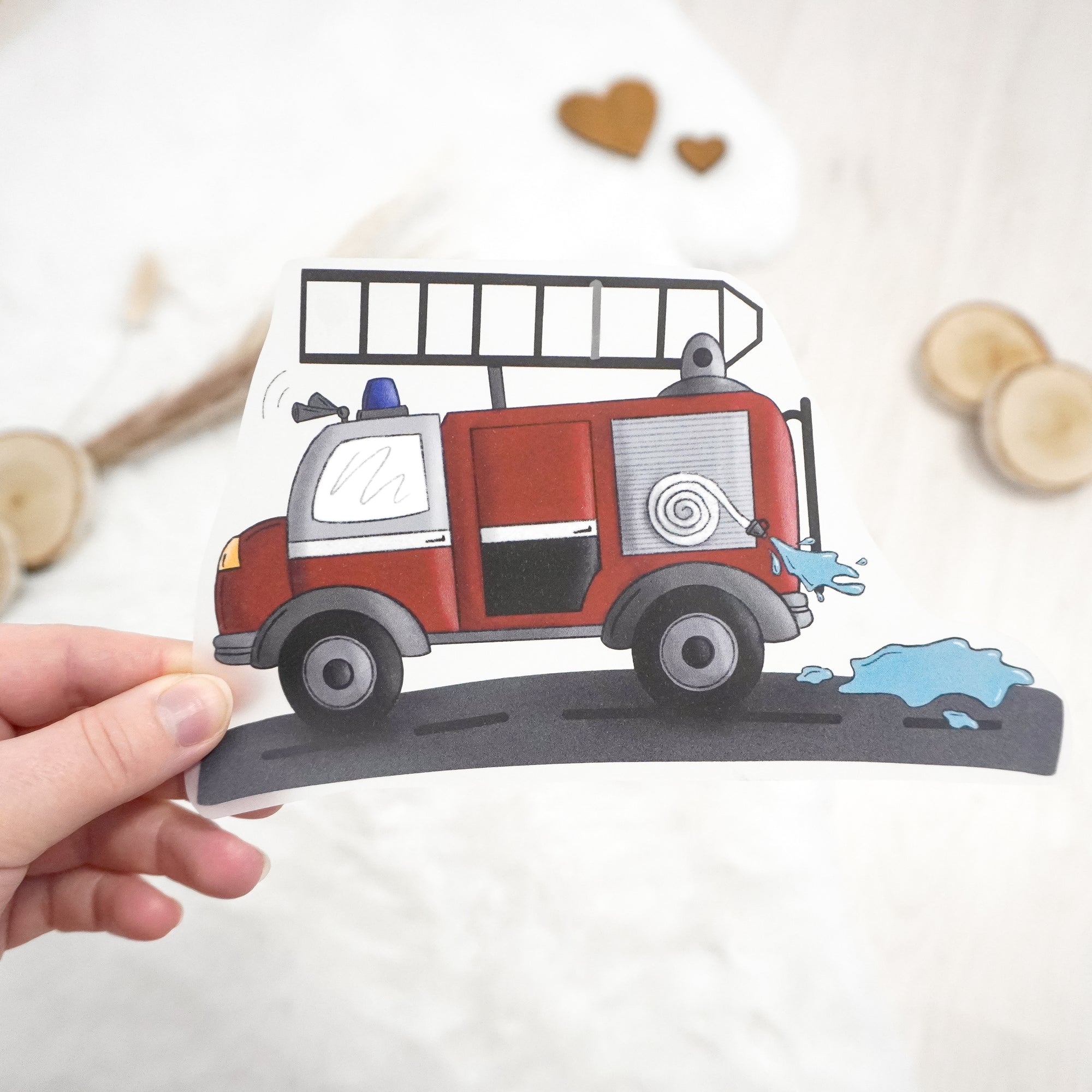 Bügelbild - Feuerwehrauto