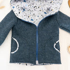 Walkjacke Indigoblau - Gr. 92