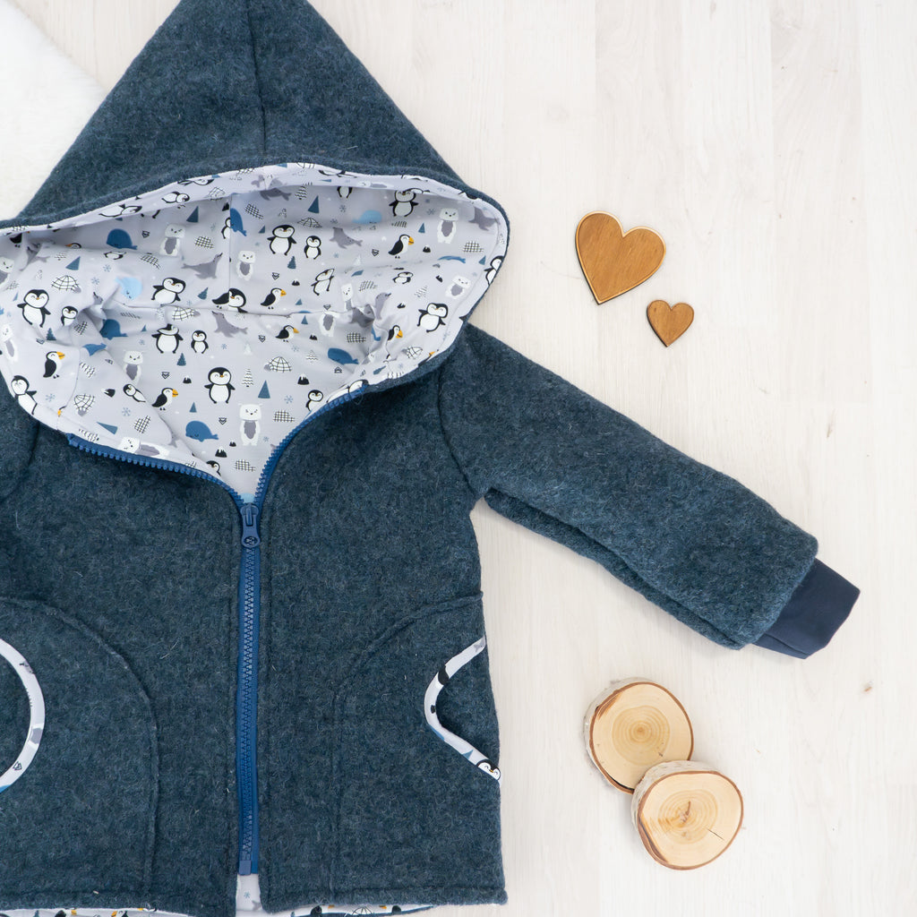 Walkjacke Indigoblau - Gr. 92