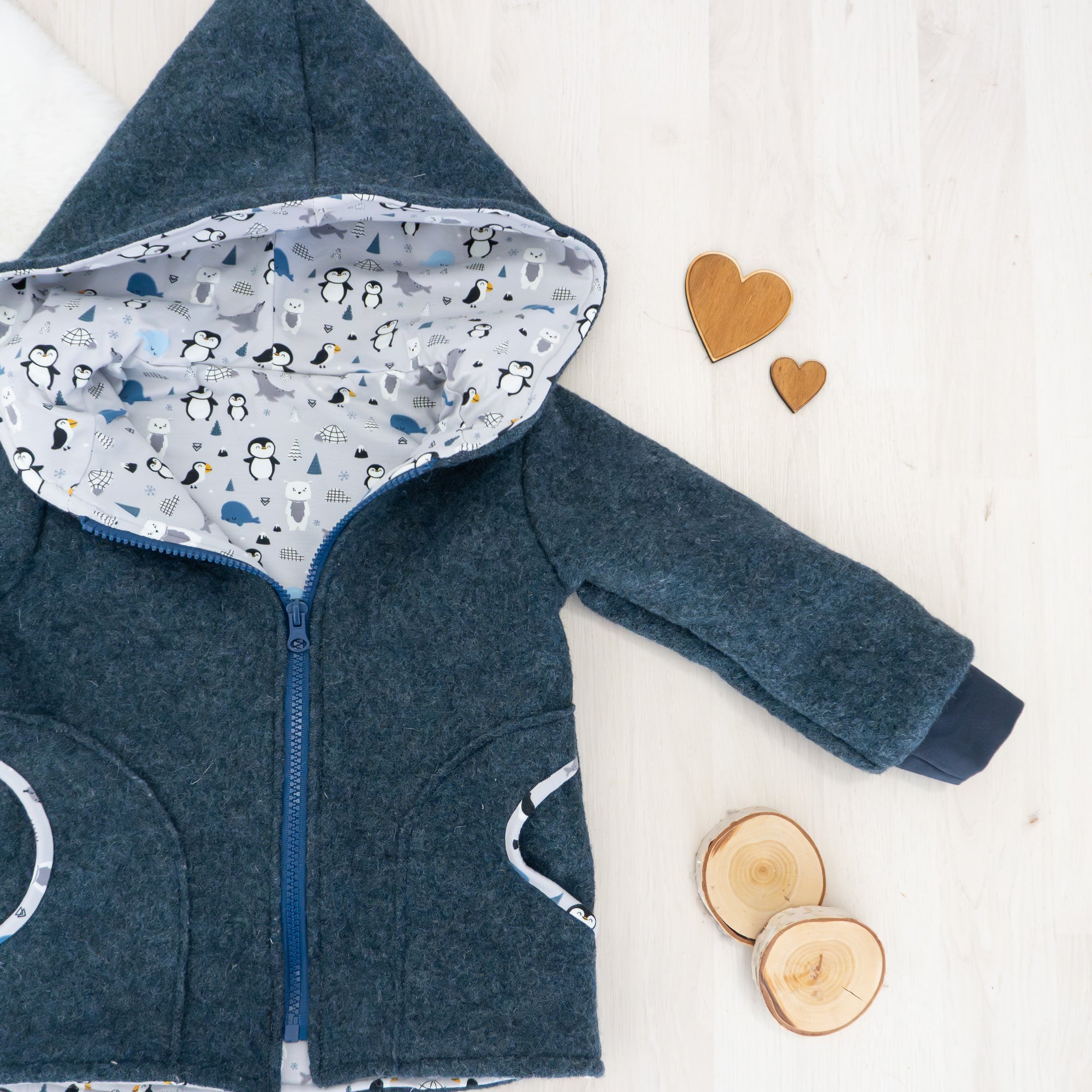 Walkjacke Indigoblau - Gr. 92