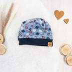 Kindermütze Christmas - wendbar - Gr. 46-48