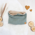 Loopschal Mint - mit Baumwoll-Fleece - Gr. 49-51