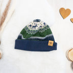 Beanie Norweger Muster - Gr. 39-42