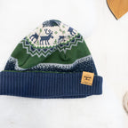 Beanie Norweger Muster - Gr. 39-42