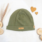 Beanie "Unikat" - Khaki - Gr. 56-58