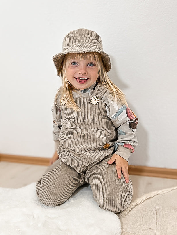 Fischermütze Beige - aus Baumwoll-Cord