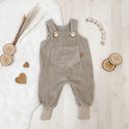 Cord Latzhose Beige - aus 100% Baumwolle