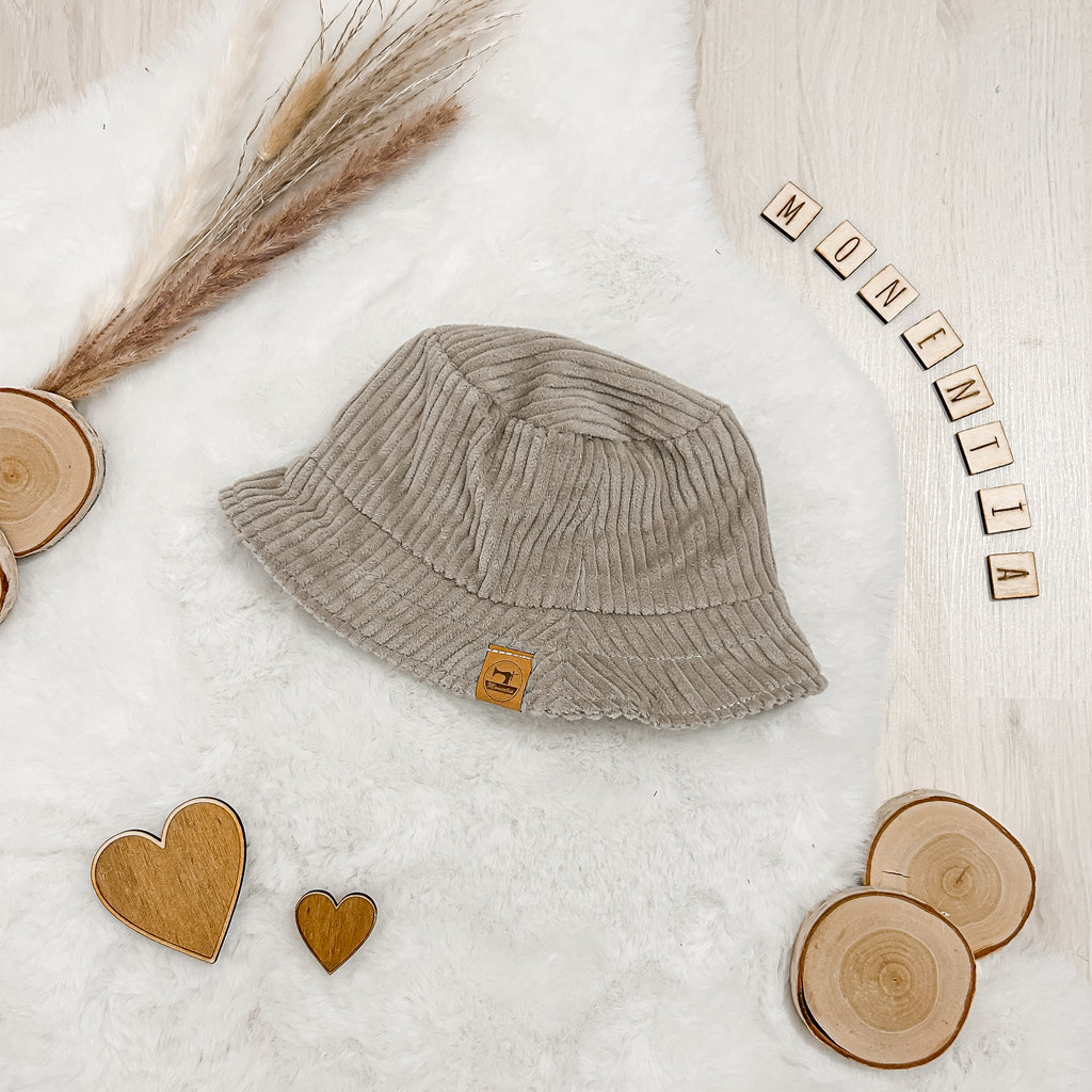 Fischermütze Beige - aus Baumwoll-Cord