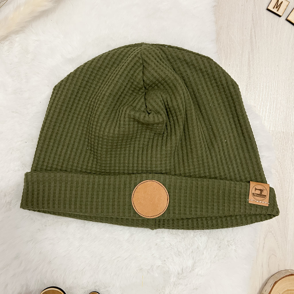 Beanie zum selber personalisieren - Khaki - Gr. 56-58