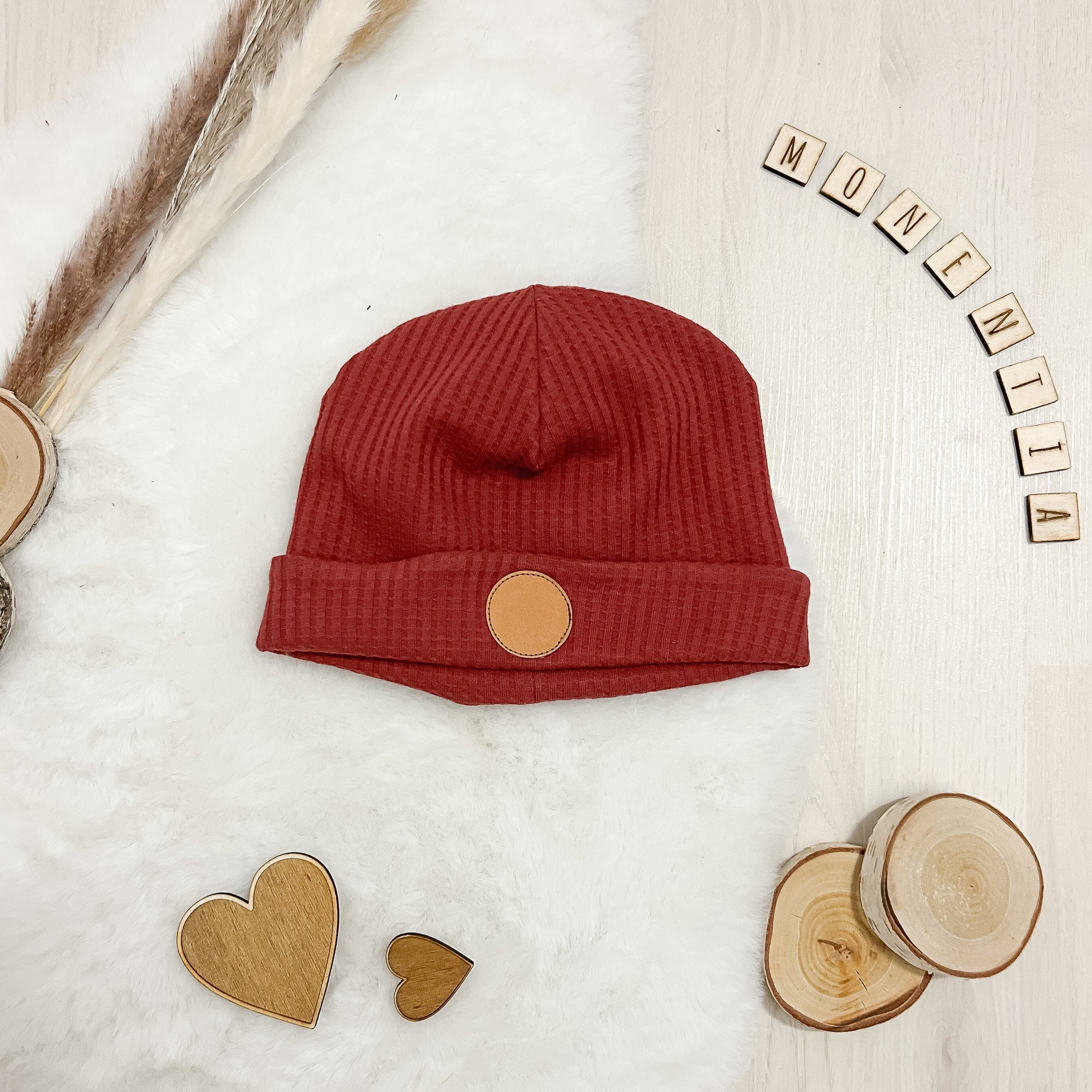 Beanie zum selber personalisieren - Rot - Gr. 34-45