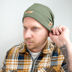 Beanie "Unikat" - Khaki - Gr. 56-58