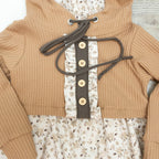 Hoodie-Kleid Blüten - Gr. 104