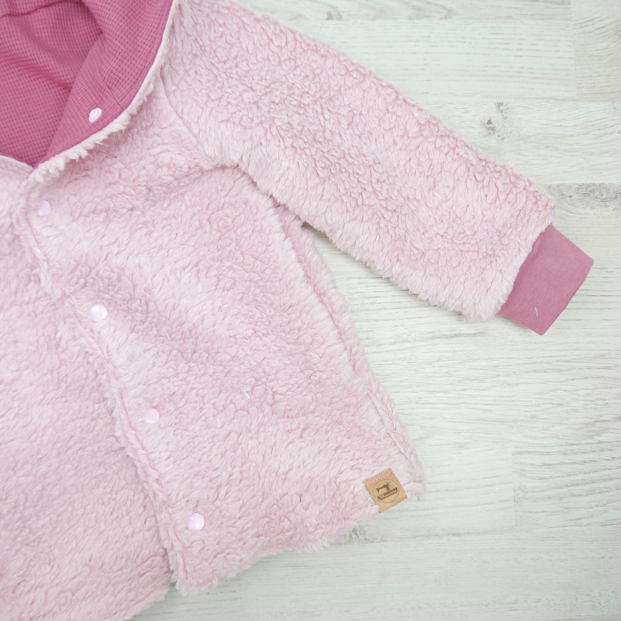 Teddyjacke Rosa - wendbare Kinderjacke - Gr. 104