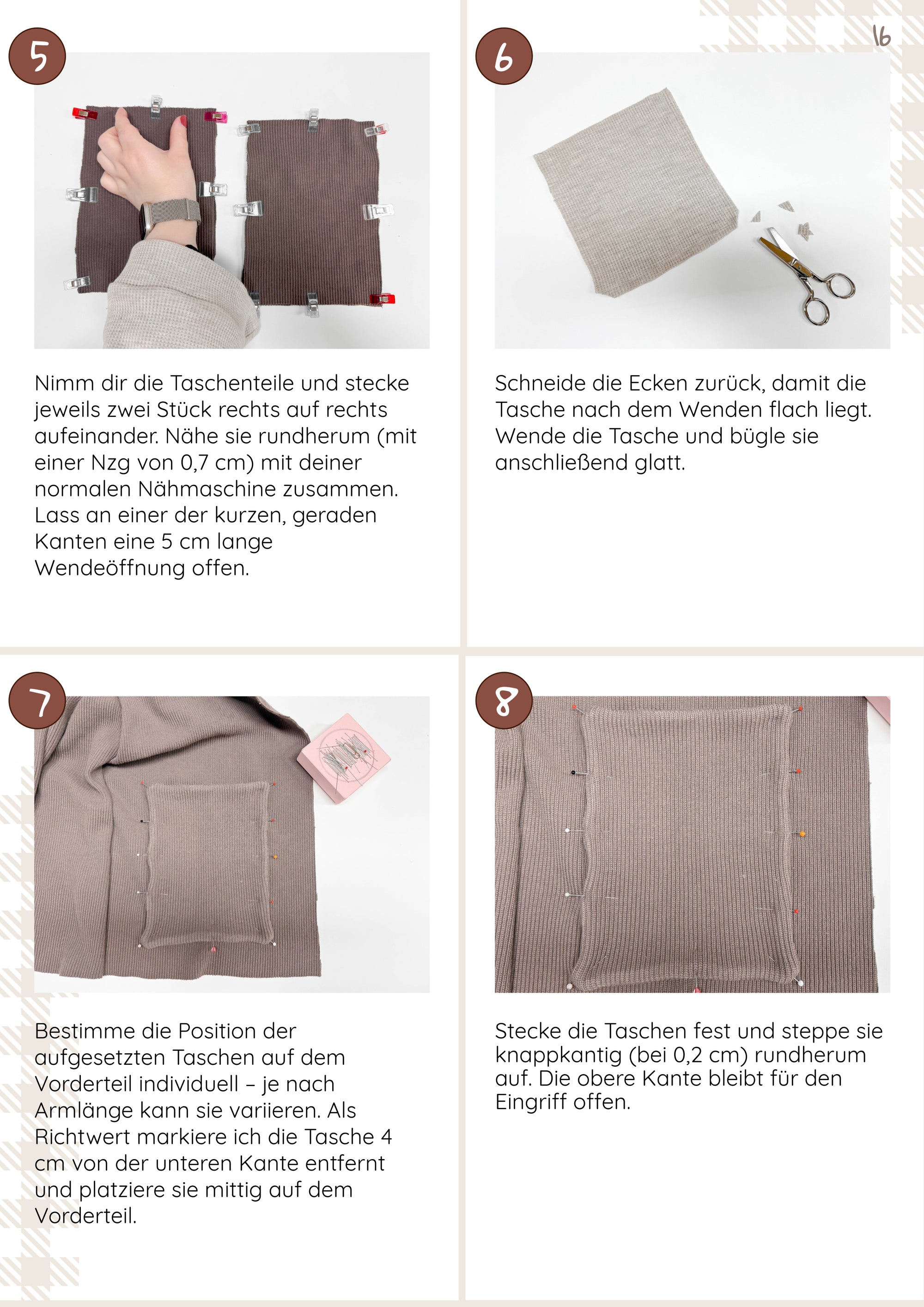 Schnittmuster Cardigan Kvinna