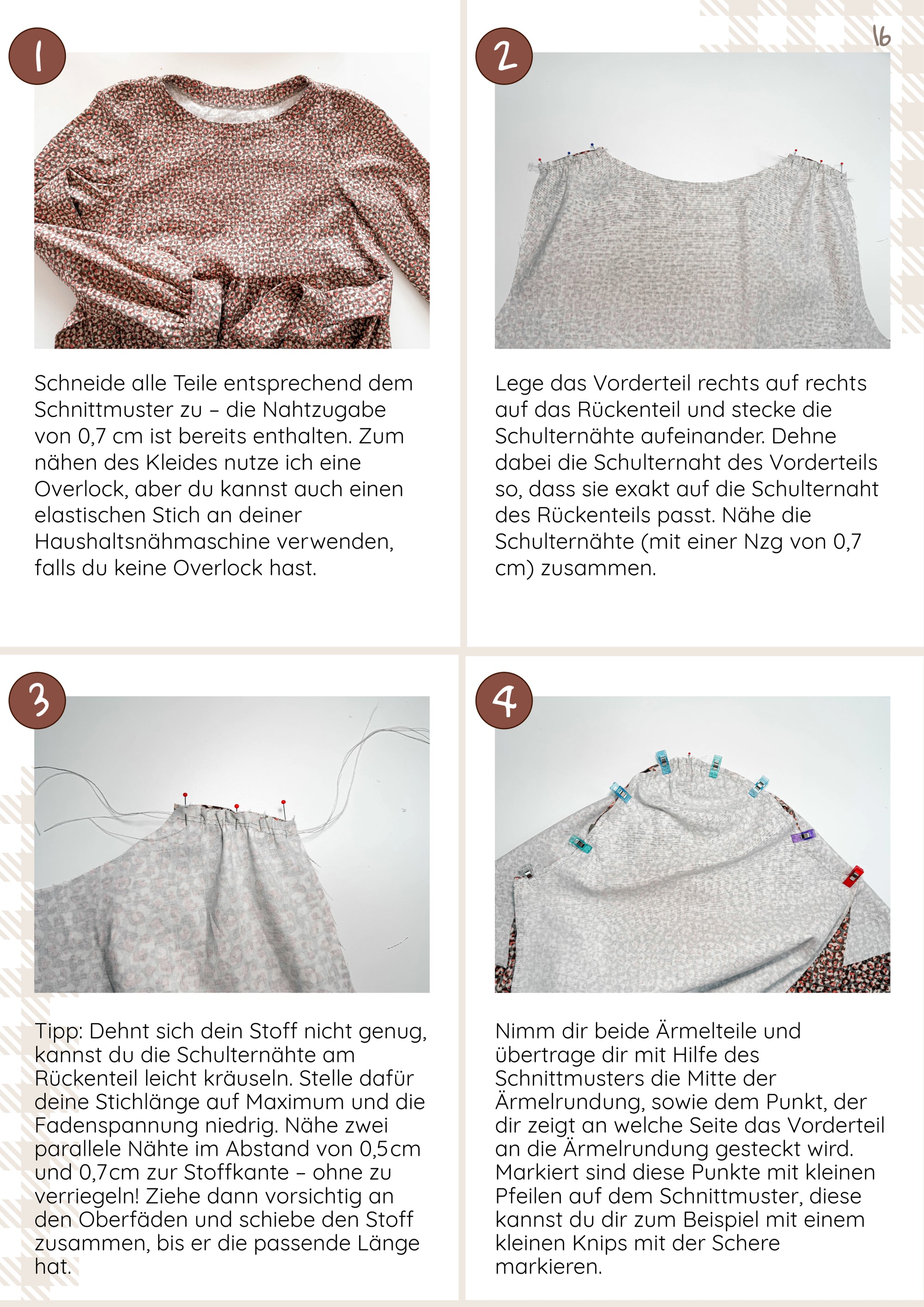 Schnittmuster Kleid Mujer