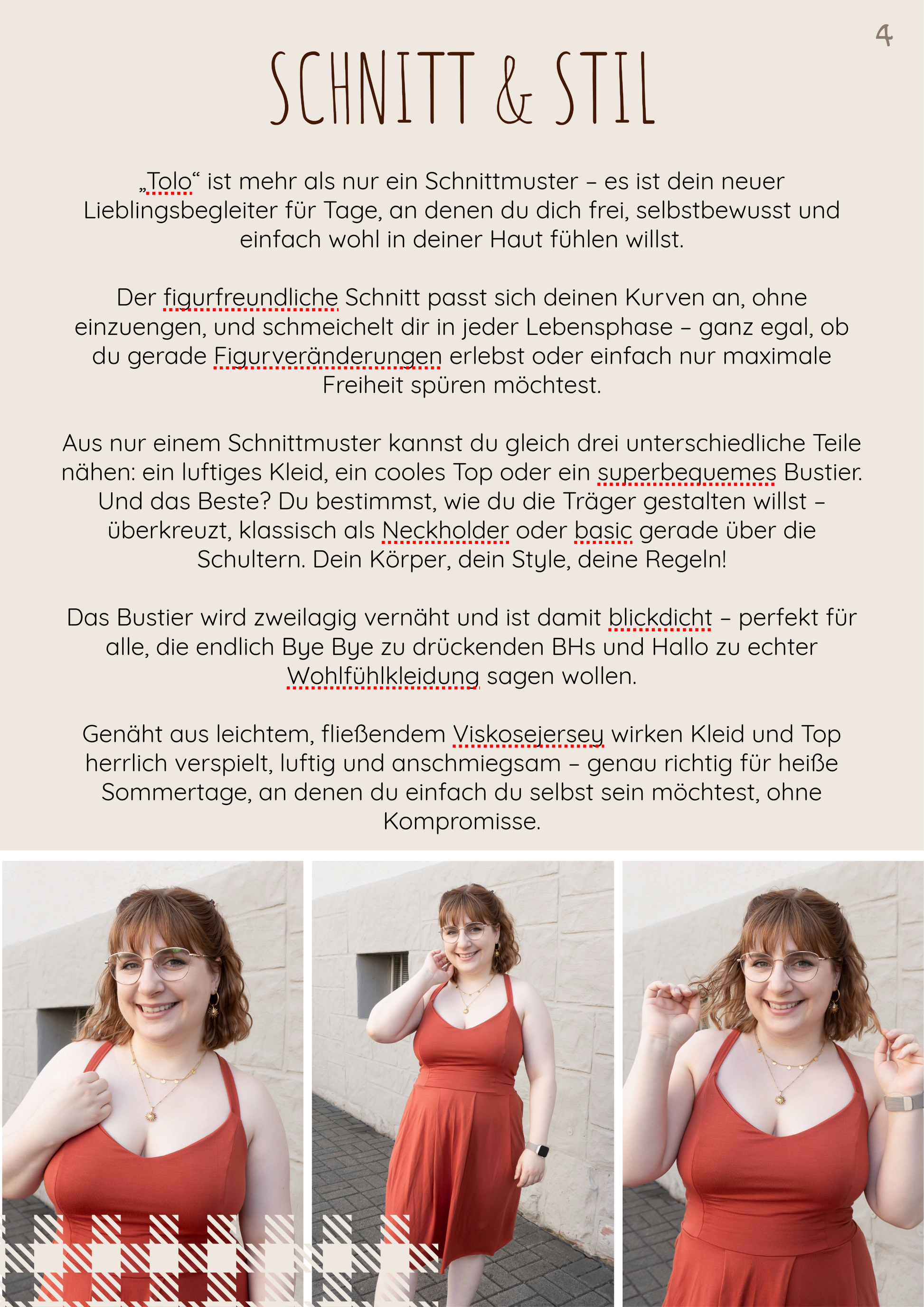 Schnittmuster Bustier, Top & Kleid Tolo