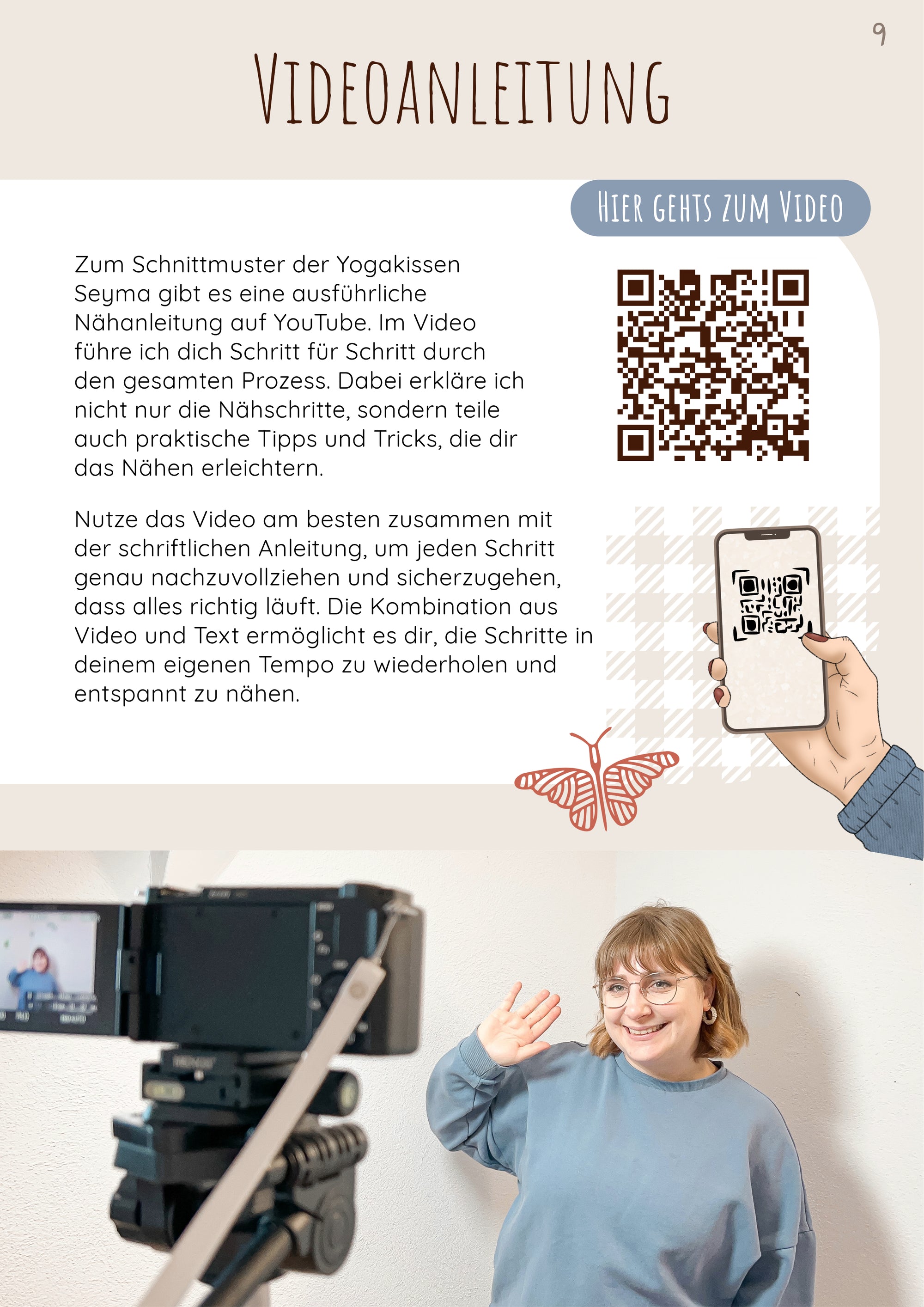 Schnittmuster Yogakissen Seyma