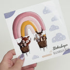 Spülmaschinenfeste Sticker - Regenbogen Reise