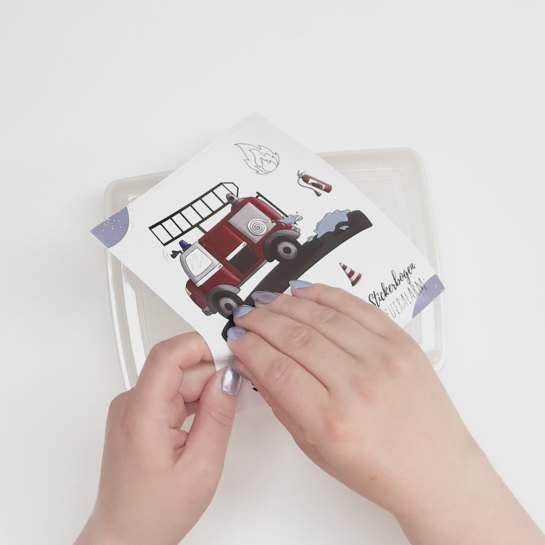 Spülmaschinenfeste Sticker - Feueralarm