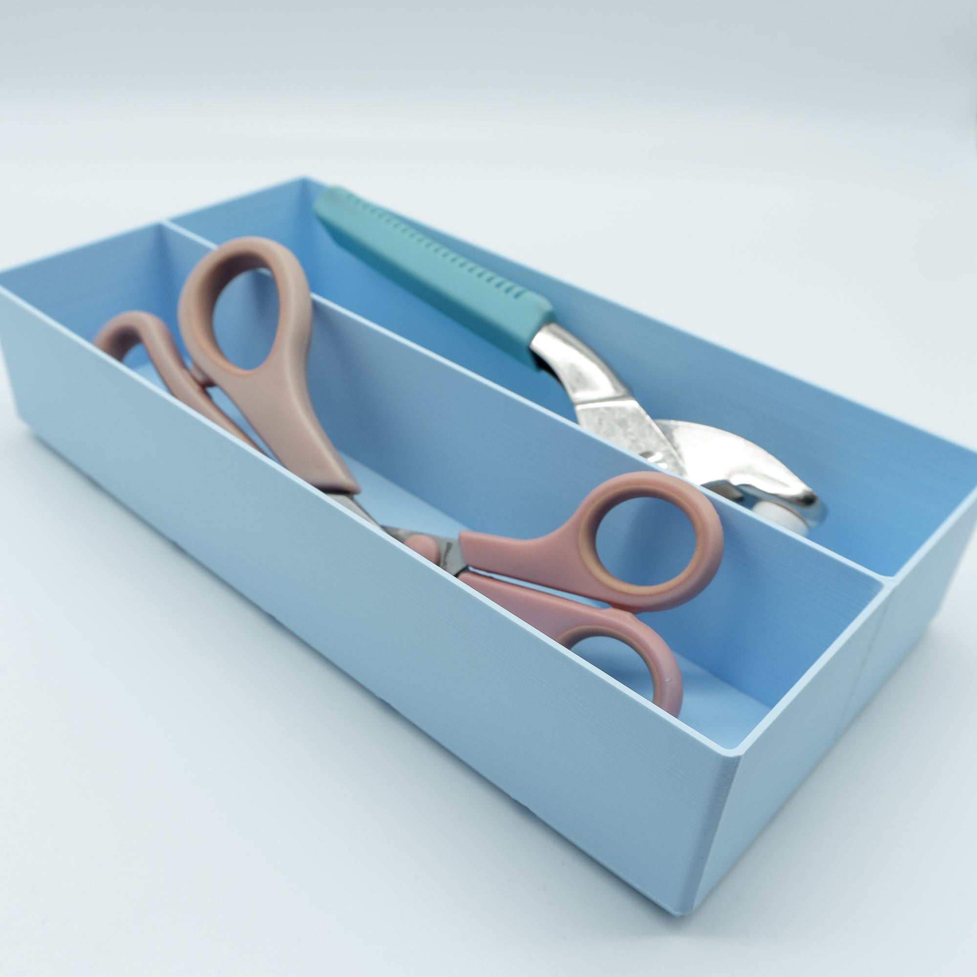 3x6 Aufbewahrungsbox mit 2 Fächern