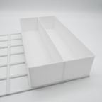 3x6 Aufbewahrungsbox mit 2 Fächern
