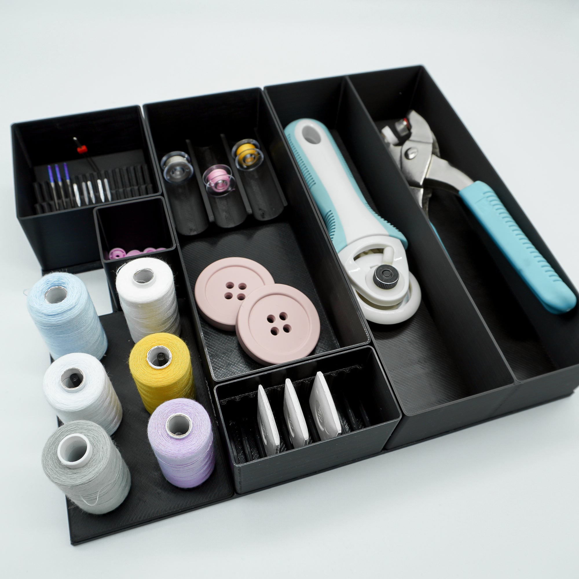 3x6 Aufbewahrungsbox mit 2 Fächern