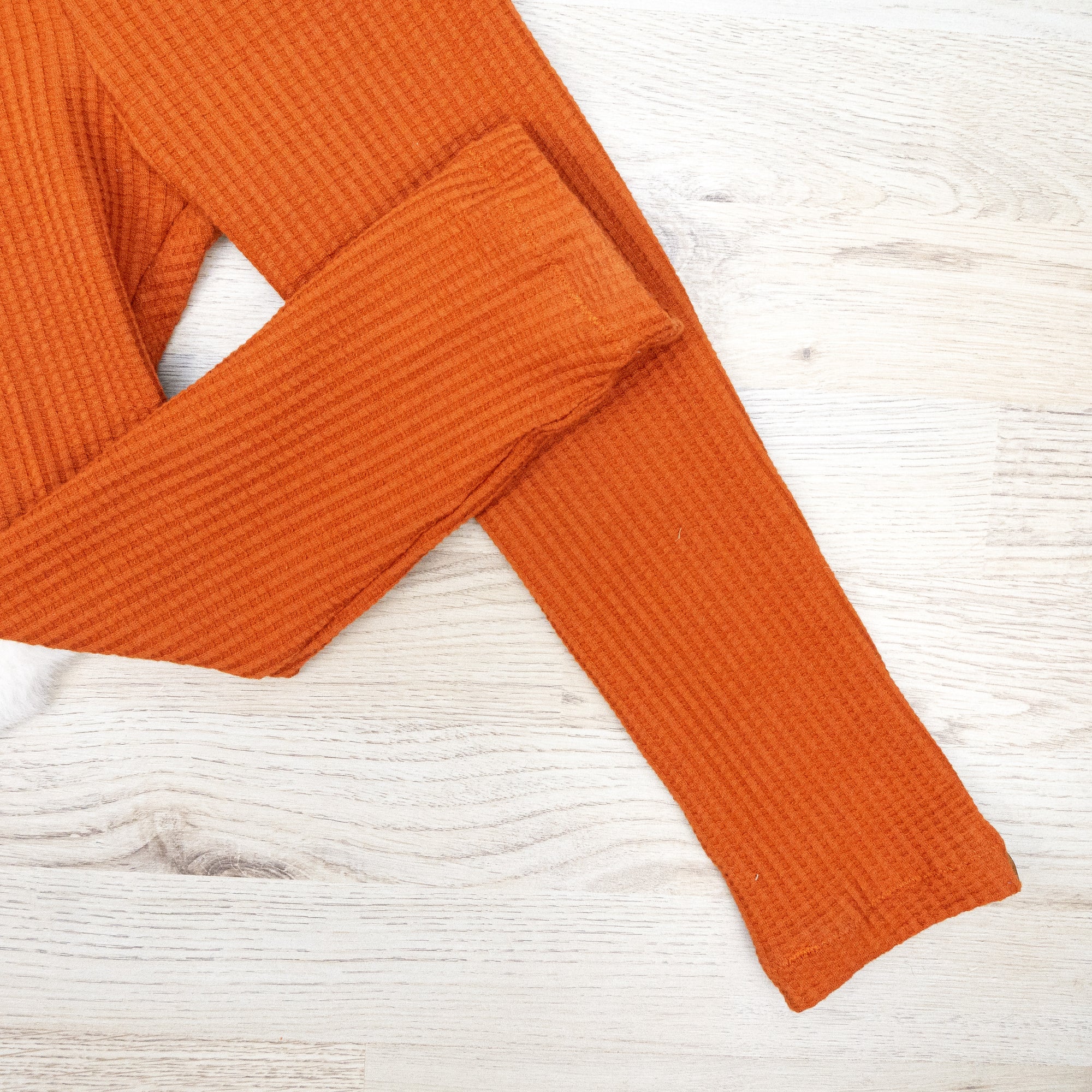 Leggings Waffeljersey Rostorange - Gr. 98