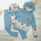 Leggings Waffeljersey Hellblau - Gr. 104