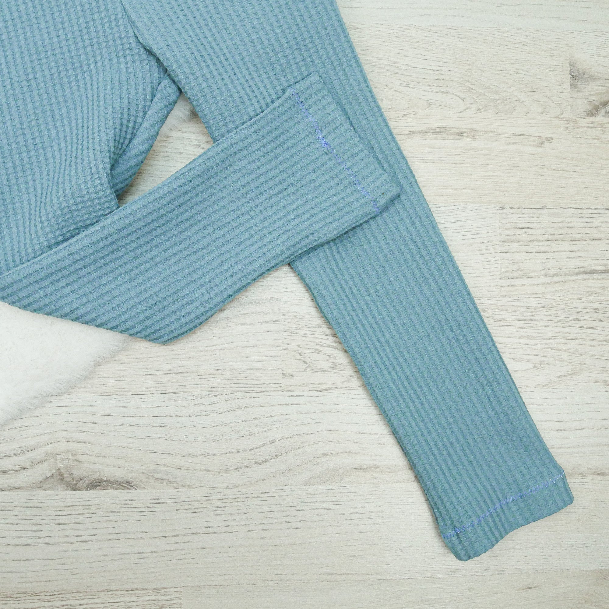 Leggings Waffeljersey Hellblau - Gr. 104