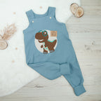 Latzhose mit Dino Stickerei - Gr. 80